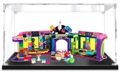 Transparente Acryl-Displaybox für Lego 41708 Rollschuh-Spielplatz-Modell, staubdichte Aufbewahrungsbox (Modell nicht im Lieferumfang enthalten) (2 mm)