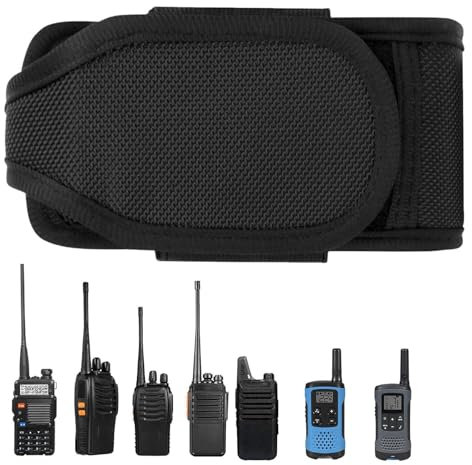 Radio Holder Bag - Waterproof Two Ways Radio Holster | Radio Holder for Duty Belt, Nylon Carry Bag, and Secure Radio Case for Outdoor, Firefighter