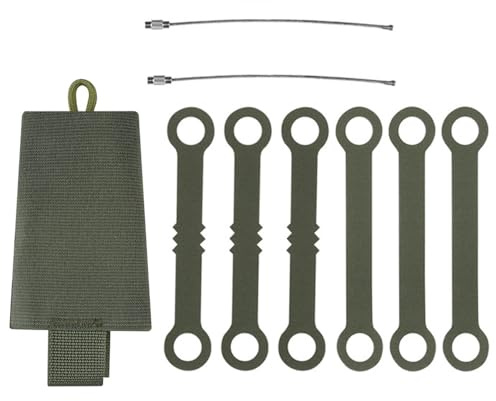 MiOYOOW Taktischer Knicklicht Organizer für 6 Knicklichter, Chem Lights Halter mit Seil zum Aufhängen für Camping, Angeln, Jagd, Sport