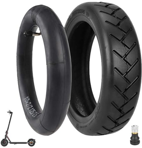 Prodrocam 250 x 54 Reifen Tubeless mit Schlauch für Xiaomi 4 Pro (Gen 1) / 4 Lite Elektroroller, 10 x 2,125 Reifen für Ninebot F20 F25 F30 F40, 10 Zoll Ersatzreifen (Tubeless+Gebogenes Schlauch*1)