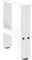 Toshilian Lot de 2 Pieds de Table en Métal, Pied de Meuble Support de Table Pieds de Table Basse Blanc 2 pcs 30×30 cm Acier