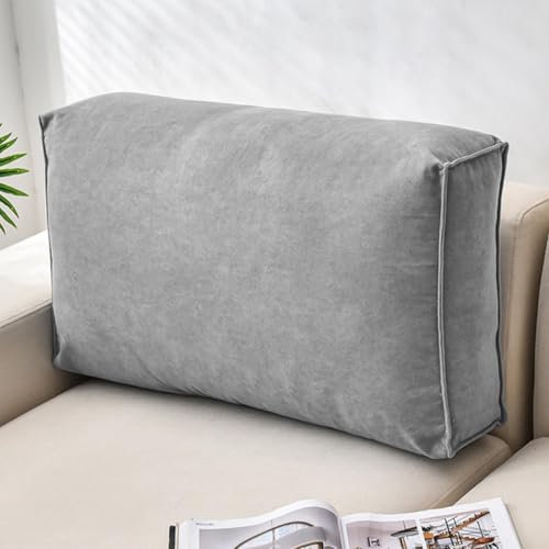 Coussin Dossier Canapé Coussin Tete De Lit Coussin De Lecture pour Lit Confortable Coussin Lombaire Oreiller Ergonomique Dossier De Lit Lavable,#6-60x45x12cm