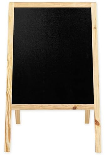 Jarograf Kundenstopper Groß Holz Tafel Aufsteller Werbetafel Holztafel Werbung 51x90 cm, 60x100 cm, 61x118 cm, 72x160 cm, Natürlich (60x100 cm)