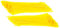 TERF® 100 Pcs Yellow Cable Ties 300mm (12'') X 4.8mm Premium Nylon Zip Ties Wraps Secure Self Locking Mechanism Plastic Tie for Home Office Garden Garage Workshop DIY Multi Use