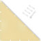 IOAOI Tenda parasole impermeabile, 3 x 4 x 5 m, triangolo destro, blocco UV 95%, con corda gratuita, protezione solare per esterni, giardino, patio, cortile, prato, pergolato, posto auto coperto