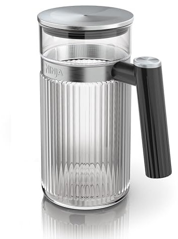 Ninja Luxe Café Glass Carafe, Glass Pitcher for Espresso and Coffee, Hot or Iced, Espresso Machine Accessories, 825ml, XSKCARAFEEUK