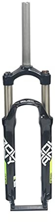 FKXSXAZ 24 Inch Suspension Front Fork,Travel 100mm Shoulder Control Fork Mountain Disc/V- Brake fork