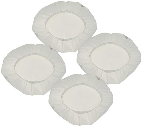 vhbw 4x Membranfilter kompatibel mit Dewalt D27902, D27902M, D27901 Staubsauger - Stofffilter-Set Weiß