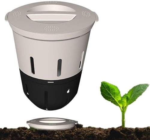 Im Boden-Kompostbehälter – Unterirdischer Wurmfermenter, Natürlicher Bodennährstoff-Recycler Mit Perforierten Belüftungswänden, Unterirdisches Abfallvergärungssystem, Ideal Für Den Einsatz In Hochbeet
