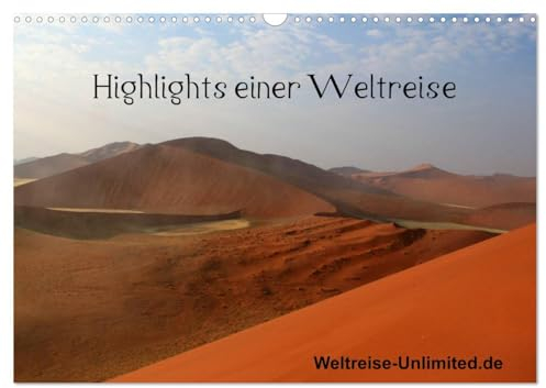 Highlights einer Weltreise (Wandkalender 2025 DIN A3 quer), CALVENDO Monatskalender