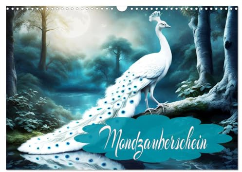 Mondzauberschein (Wandkalender 2026 DIN A3 quer), CALVENDO Monatskalender: Ein Jahr Natur und Mondscheins, mit KI erstellt. (CALVENDO Natur)