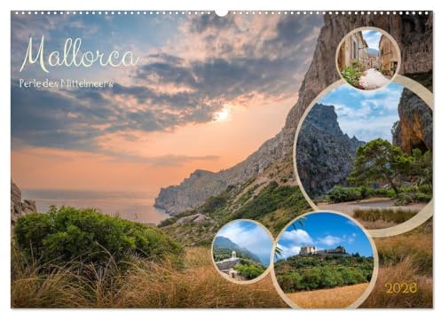 Mallorca - Perle des Mittelmeers (Wandkalender 2026 DIN A2 quer), CALVENDO Monatskalender: Eine bunte Sammlung von Bildern der Baleareninsel Mallorca. (CALVENDO Orte)