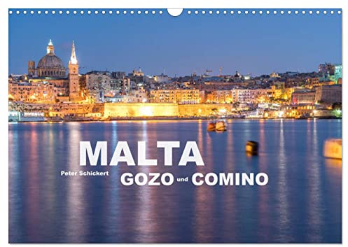 Malta - Gozo und Comino (Wandkalender 2026 DIN A3 quer), CALVENDO Monatskalender: Der sehenswerte kleine Inselstaat Malta mit den Inseln Gozo und Comino im Süden Europas. (CALVENDO Orte)