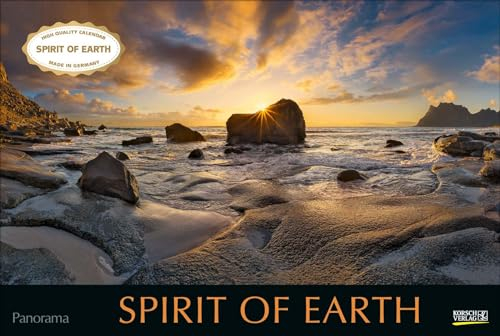 Spirit of Earth 2024: Großer Foto-Wandkalender über die atemberaubende Natur unserer Erde. Panorama Querformat: 58x39 cm.