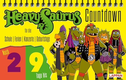 HeavySaurus Countdown: Liebevoll gestalteter Spiralaufsteller für Dino-Fans zur Einschulung