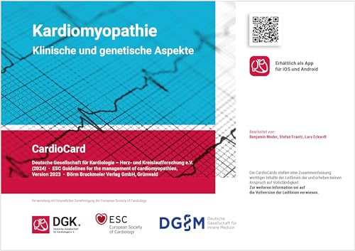 Kardiomyopathie : Klinische und genetische Aspekte: CardioCard (ESC/DGK CardioCards)