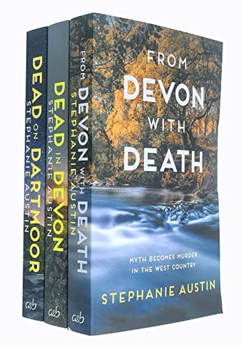 Devon Mysteries 3 Books Collection Set By Stephanie Austin (Dead in Devon, Dead on Dartmoor, From Devon with Death)