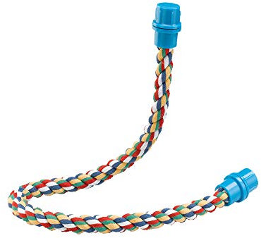 FERPLAST Percha Flexible DE Algodon para Loro 66CM