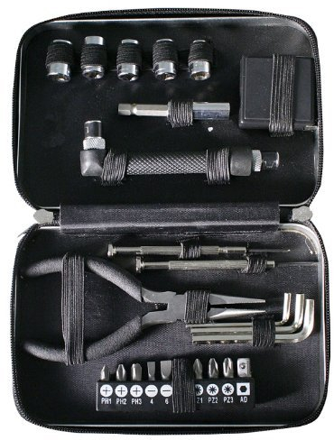 25 Piece Executive Tool Kit in Aluminium Case with Zipper Closure by Chichi Gifts