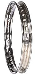 RADELLI Stahlfelge, verchromt - 1,50x16, für Moped, Motorrad, Rad, Chrom-farben
