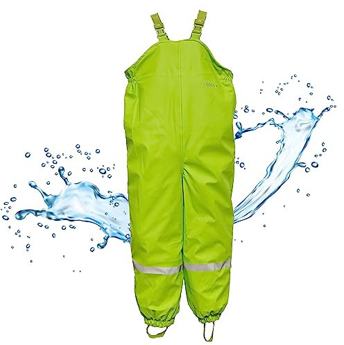 BMS Schneehose 100% wasserdicht mit Fleecefutter - Limette - 122
