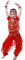 Astage Mädchen Halloween Bauchtanz Kostüm Anzug Rot L