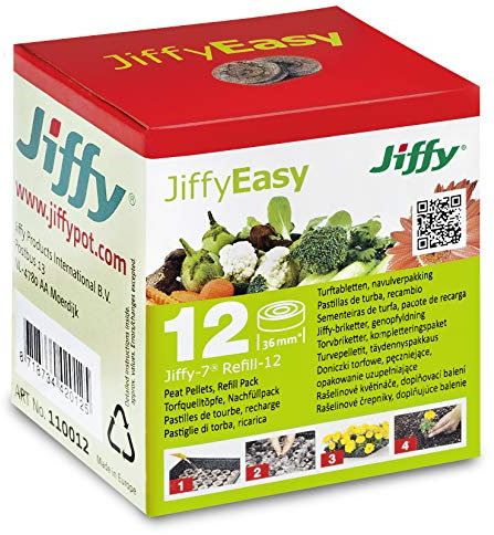 Jiffy 110012 36 mm Torfquelltabletten (12 Stück)