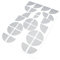 Finest Folia 4D Carbonfolie Emblem Ecken Aufkleber (K004 Anthrazit)
