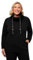 Ulla Popken Damen große Größen, Sweatshirt Schwarz 58-60