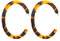 VIccoo Ohrringe,Acryl Marmor Ohrring Leopard Runde Creolen Frauen Schildpatt Schmuck