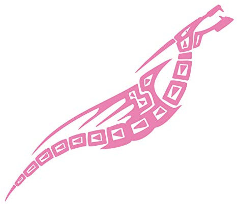 kleb-Drauf | 1 Drache | Rosa - matt | Wandtattoo Wandaufkleber Wandsticker Aufkleber Sticker | Wohnzimmer Schlafzimmer Kinderzimmer Küche Bad | Deko Wände Glas Fenster Tür Fliese