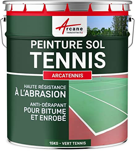 Pintura antideslizante para pista de tenis - ARCATENNIS - Verde Tenis - ARCANE INDUSTRIES