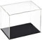 sourcing map Acryl Klar Vitrine Box Staubdichter Schutz Würfel Sammlerstück Ausstellungsbox 25x15x20cm