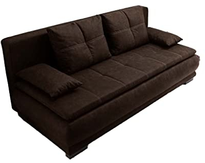 Froschkönig24 Sophie Schlafsofa 208x105 cm Dunkelbraun