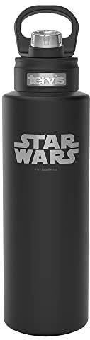 Tervis Star Wars Logo graviert auf Onyx Shadow Isolierter Tumbler 1,2 l Weithalsflasche Edelstahl