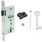 Buddy4Home house accessoires Buntbart Tür-Einsteckschloss für Zimmertüren Schlosskasten aus Metall Edelstahl Schließblech Stulp 24mm Dornmaß 55mm Din Links Nuss 8mm