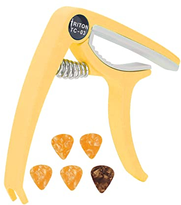 Gitarren Kapodaster , Gitarren Kapodaster Set , Schnellspanner , einfach zu bedienen f?¡ì1r Banjo f?¡ì1r Mandoline(Gelb) , E Gitarren Zubeh?r