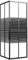 vidaXL Cabine de Douche à Rayures ESG 70x70x180 cm Noir
