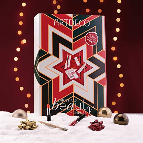 Artdeco Adventskalender 2024 Beauty - Frauen Kosmetik Advent Kalender Art Deco, 24 Geschenke Wert 220, Pflege Weihnachtskalender Frau, Adventkalender Damen, rot