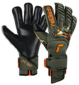 Reusch Attrakt Duo Evolution AdaptiveFlex Torwarthandschuhe gruenorangeschwarz, 8 Herren