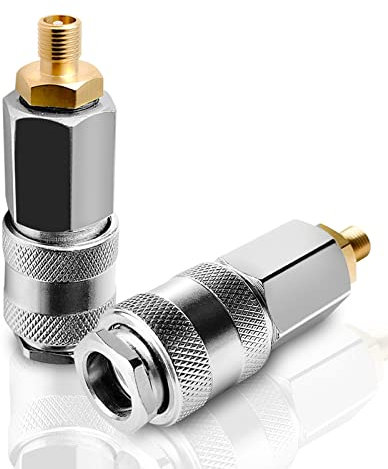 V2ine 2Pack Tire Inflator Electric Portable Air Compressor Adapters,Schrader Valve to 3 in 1 Quick Connector Coupler, Covert Your Air Pump to Pneumatic Tools Like Air Blow Gun, Air Wrench,Sander etc