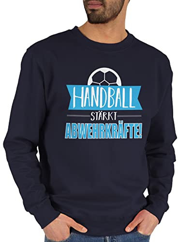 Sweater Pullover Sweatshirt Herren Damen - WM 2023 Trikot Ersatz - Handball stärkt Abwehrkräfte - S - Dunkelblau - handballer em 2024 geschenk 2022 geschenke beachhandball hanball handball,