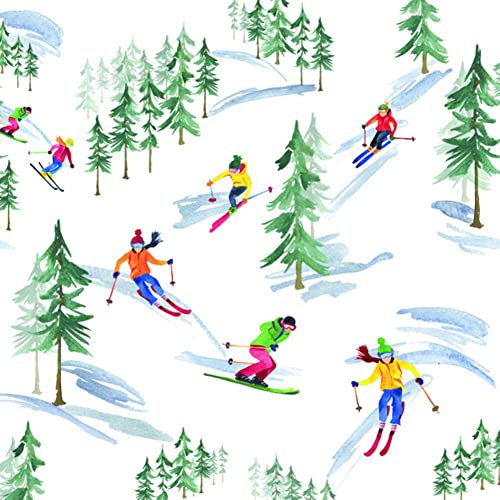 IHR Ideal Home Range - Papierservietten DOWN THE SLOPE 20 St. Lunch-Servietten 33 cm x 33 cm