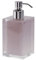 GEDY | Auckland Distributeur de Savon en résine Transparente, Couleur Rose, Dimensions 16,2 x 7 x 7 cm et Poids 0,4 kg