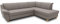 DOMO. collection Ecksofa Panama, klassisches Ecksofa in L-Form, Eckcouch, Sofa Couch, Ecke mit Schlaffunktion 254 x 186 cm, in taupe