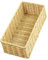 COLLBATH Cesta de Almacenamiento de Imitación Ratan Tejida Multifuncional para Cubiertos y Utensilios Cesta de Almacenaje para Cocina y Mesa Organizador de Frutas y Accesorios del Hogar