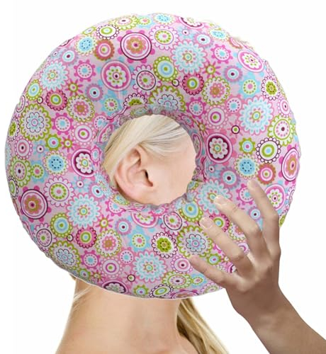 Aicharynic Piercing Kissen mit Loch, Für Ohr Gegen Ohrenschmerzenk Donut Kissen Nackenkissen Für Seitenschläfer Piercing Kissen Ohr Ohrkissen Kopfkissen Donut Kissen Gegen Ohrenschmerzen