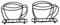 Liuyoyo Tabletop Napkin Holder 2 Napkin Holders Shape Coffee Cups Kitchen Tabletop Dining Room Teacup Napkin Storage Rack(Bronze)