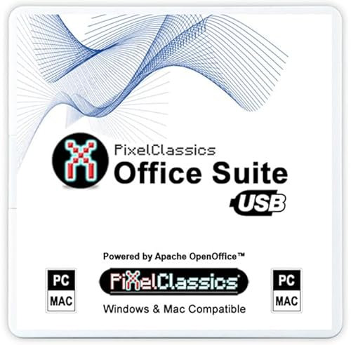 Office Suite 2025 compatible con Microsoft Office 2024, 2021, 365, 2019, 2016, 2013, impulsada por Apache OpenOffice en USB con licencia de por vida para Windows 11, 10, 8, 7, Vista, XP y Mac OS X