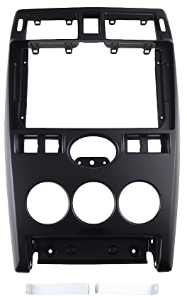 Autoradio RadioRahmen RadioBlende Universal Radio-Faszie Fit for Den Einsatz for Lada Priora 2007-2014 9 Zoll Stereo DVD Player Panel Navigation Frame Dash Installation RFitting Kit Bezel (Color : Bl